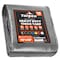 Tarpco Safety Heavy Duty Tarp, 12 ft L x 0.5 mm H x 10 ft W, 14 Mil, Silver/Black, Polyethylene TS-101-10X12 - alternate 1